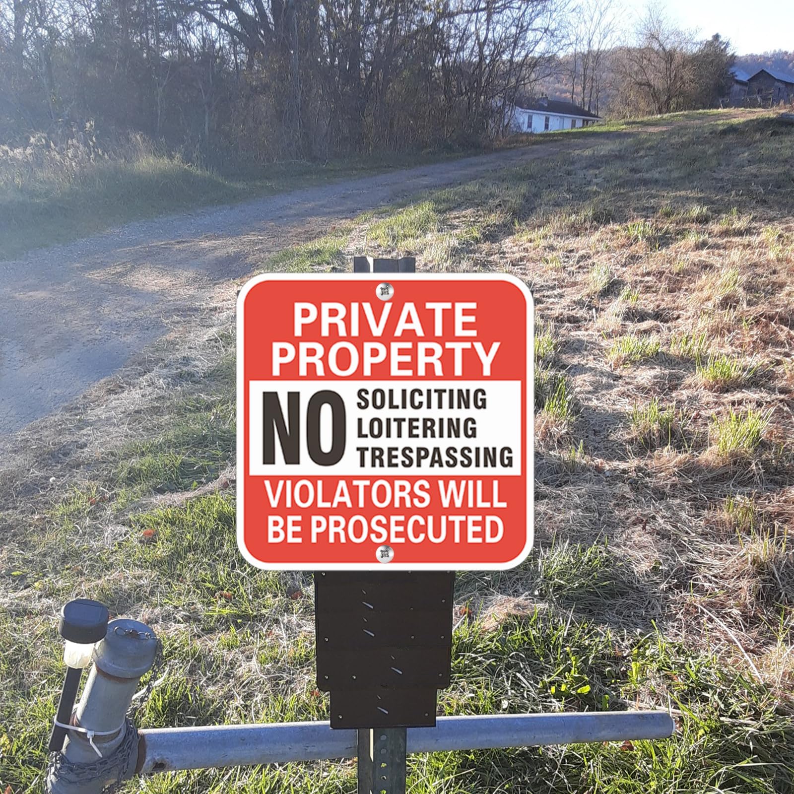 WANSMC two-pack signs provide consistent property protection across entrances.