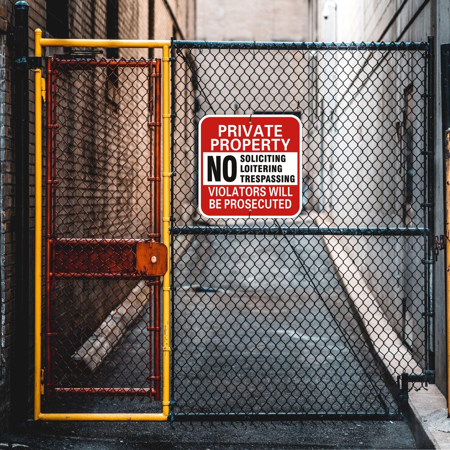 WANSMC weatherproof sign for durable outdoor use in any weather.