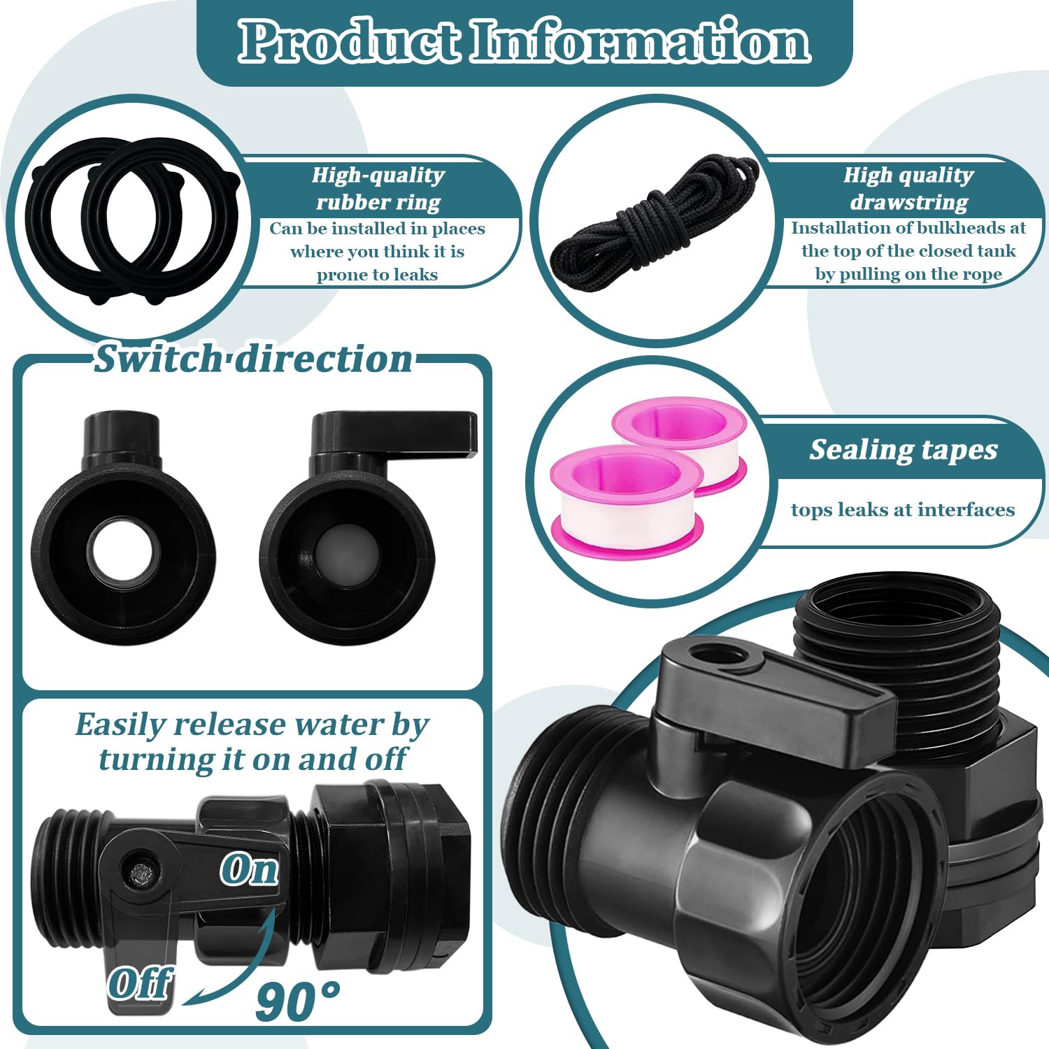 Wantmatch ABS plastic valve provides durable, long-lasting irrigation components