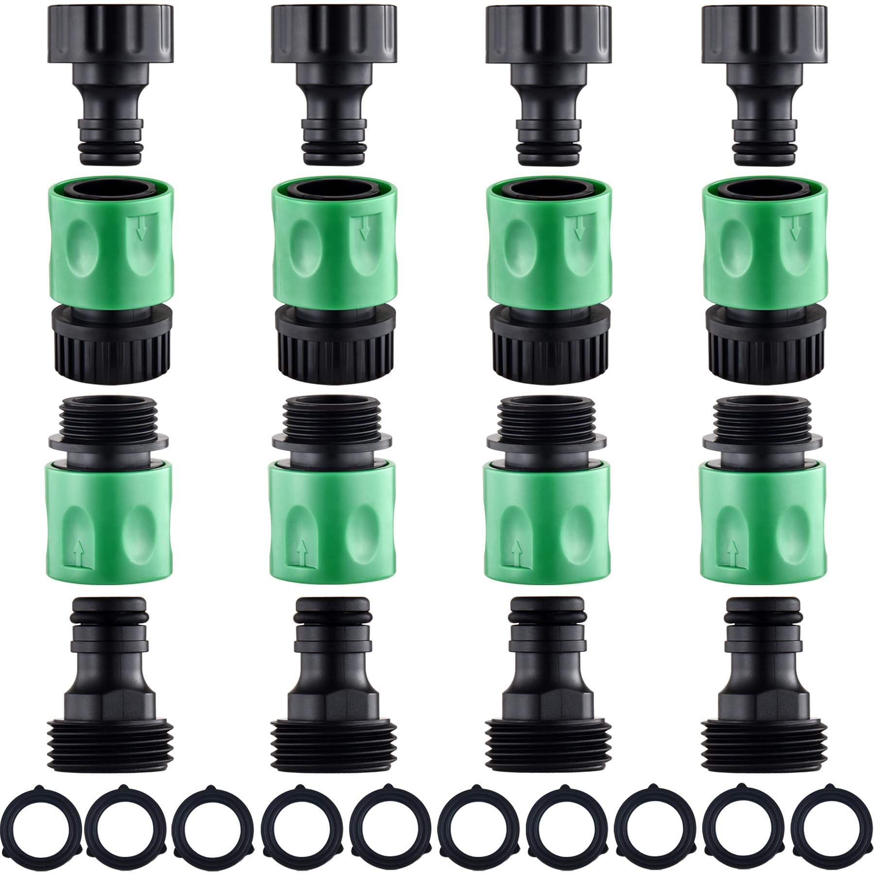 Wantmatch garden hose quick connect kit enables fast, leak-free setups.