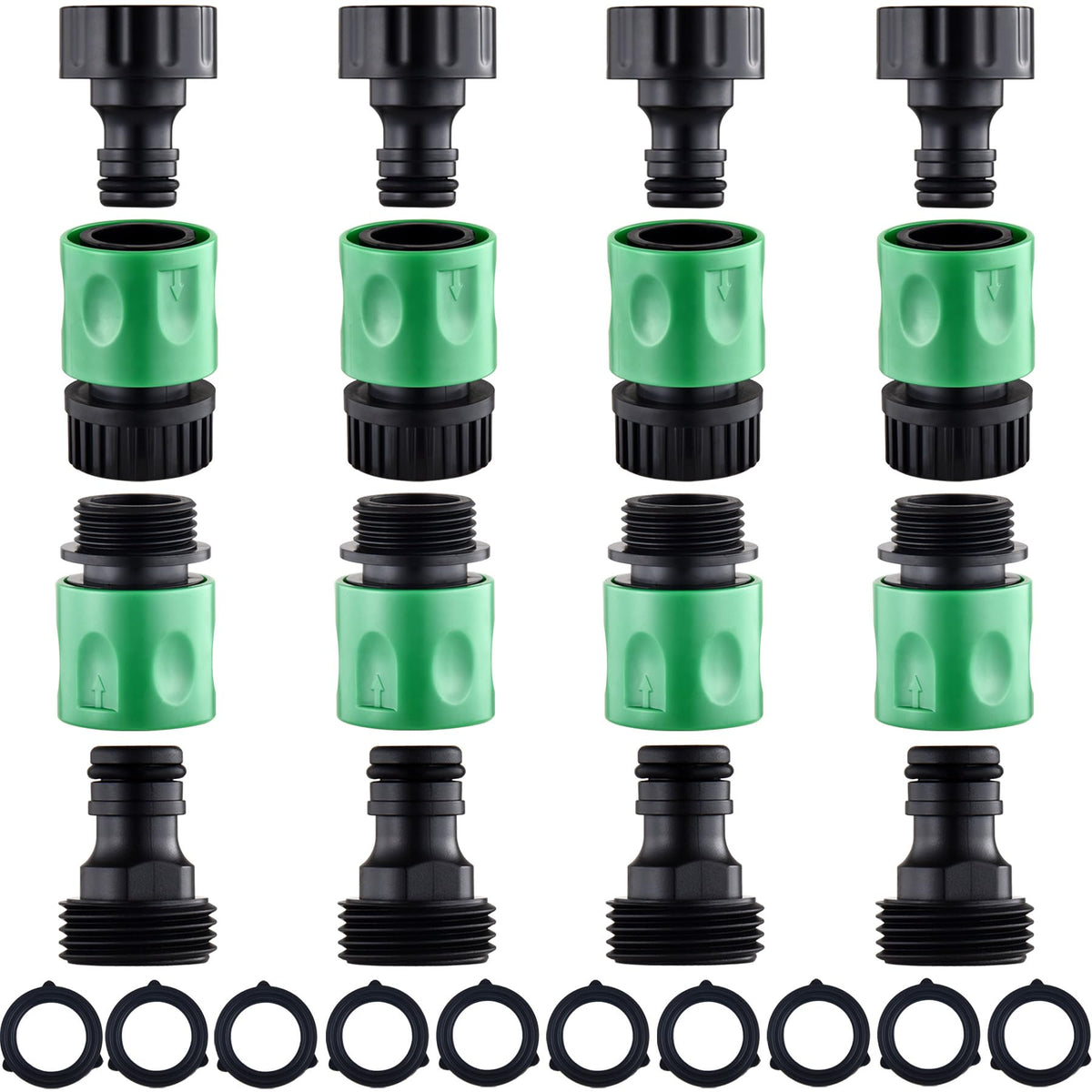 Wantmatch garden hose quick connect kit enables fast, leak-free setups.