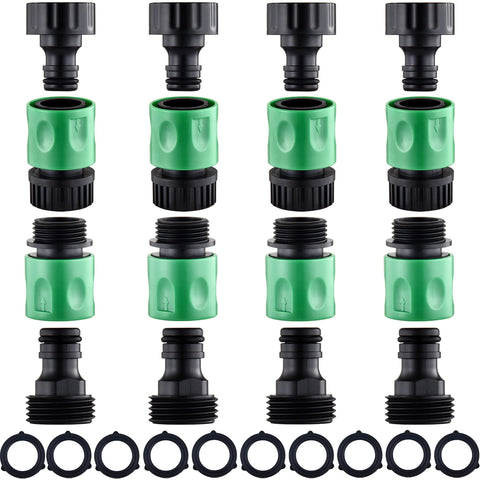 Wantmatch garden hose quick connect kit enables fast, leak-free setups.