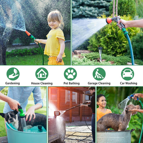 Wantmatch green hose fittings designed for simple, tool-free installation.