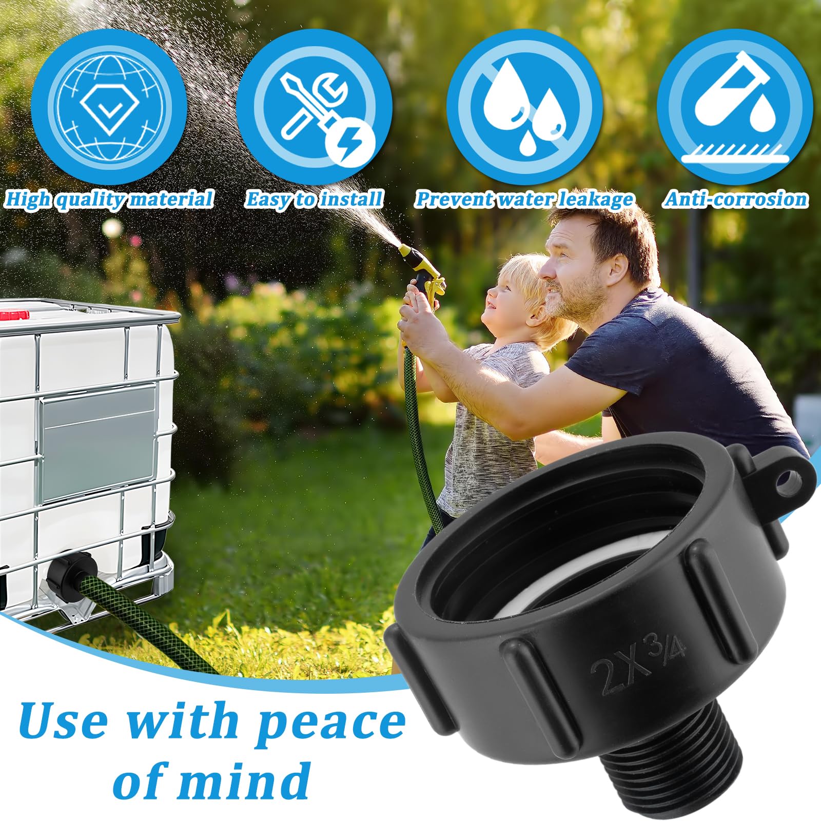 Wantmatch tote adapter leakproof design with gasket minimizes drips.