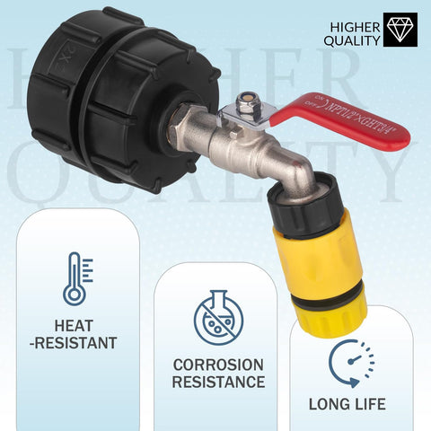 Wantmatch silicone gasket and sealing tape provide leak protection for fittings.