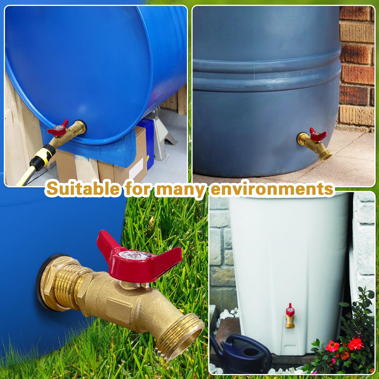 Wantmatch lead-free-brass-material adds longevity and rust resistance for outdoor use.