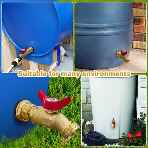 Wantmatch lead-free-brass-material adds longevity and rust resistance for outdoor use.