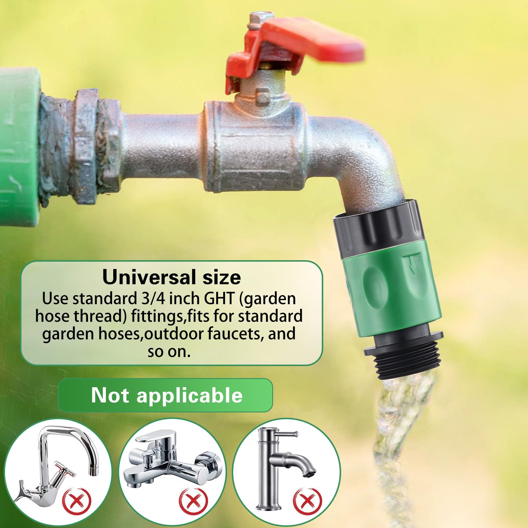 Wantmatch male and female connectors shown for quick hose end swaps.