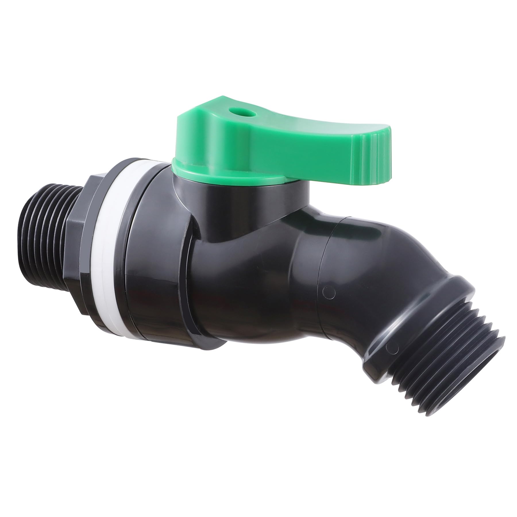 Wantmatch rain barrel spigot high flow inlet-outlet for smooth water release.