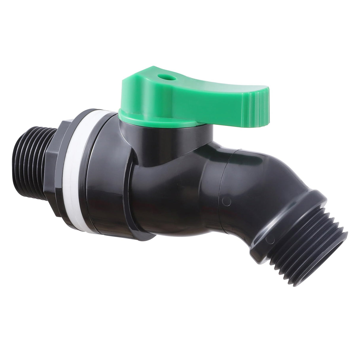 Wantmatch rain barrel spigot high flow inlet-outlet for smooth water release.