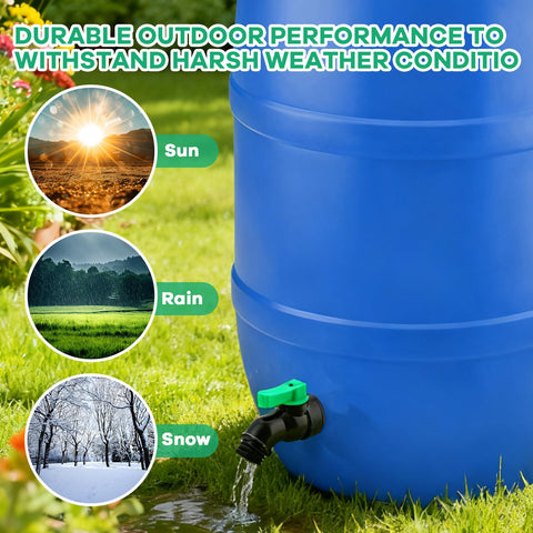 Wantmatch rain barrel spigot rotation switch for simple open or close.