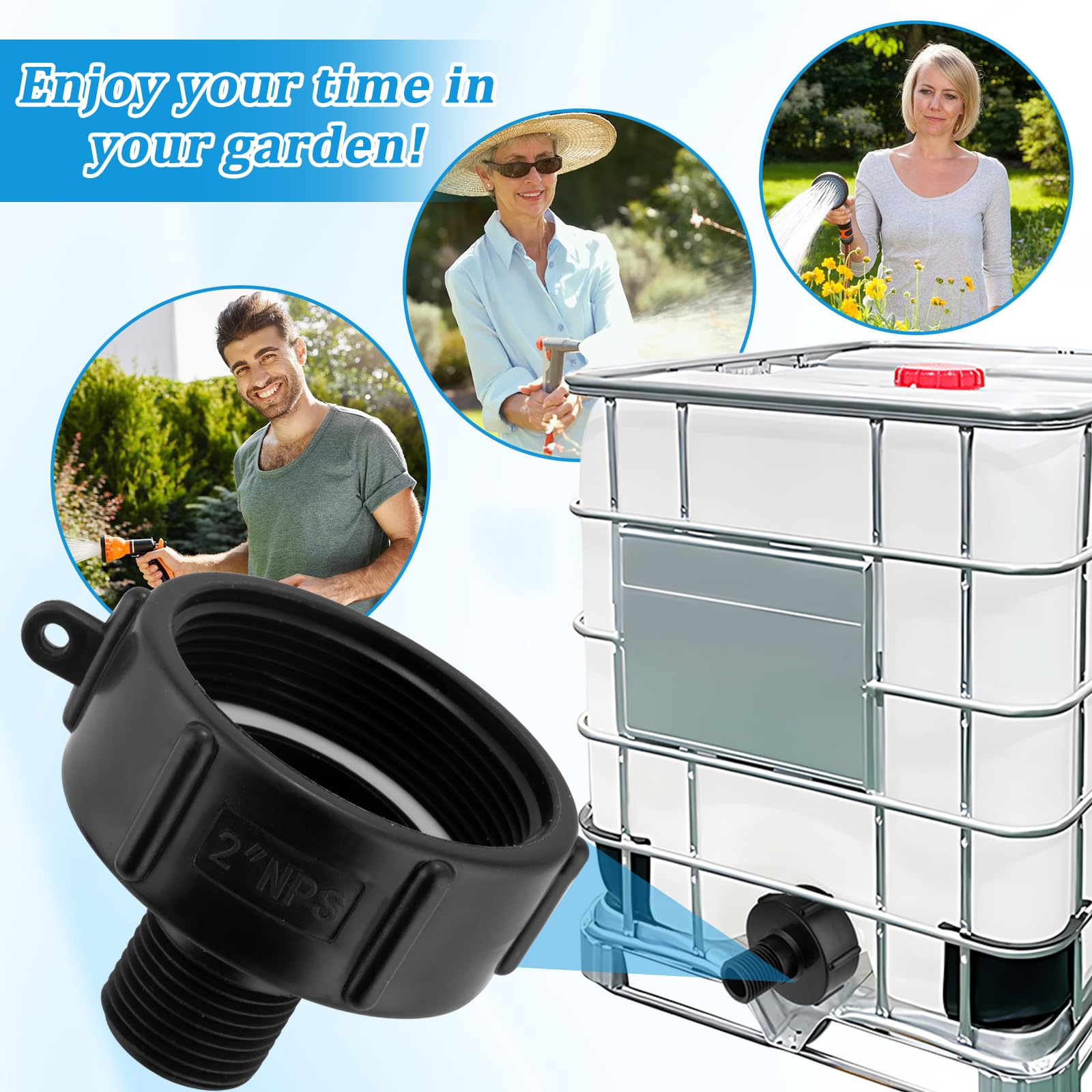 Wantmatch rubber gasket provides leak prevention during hose connections.