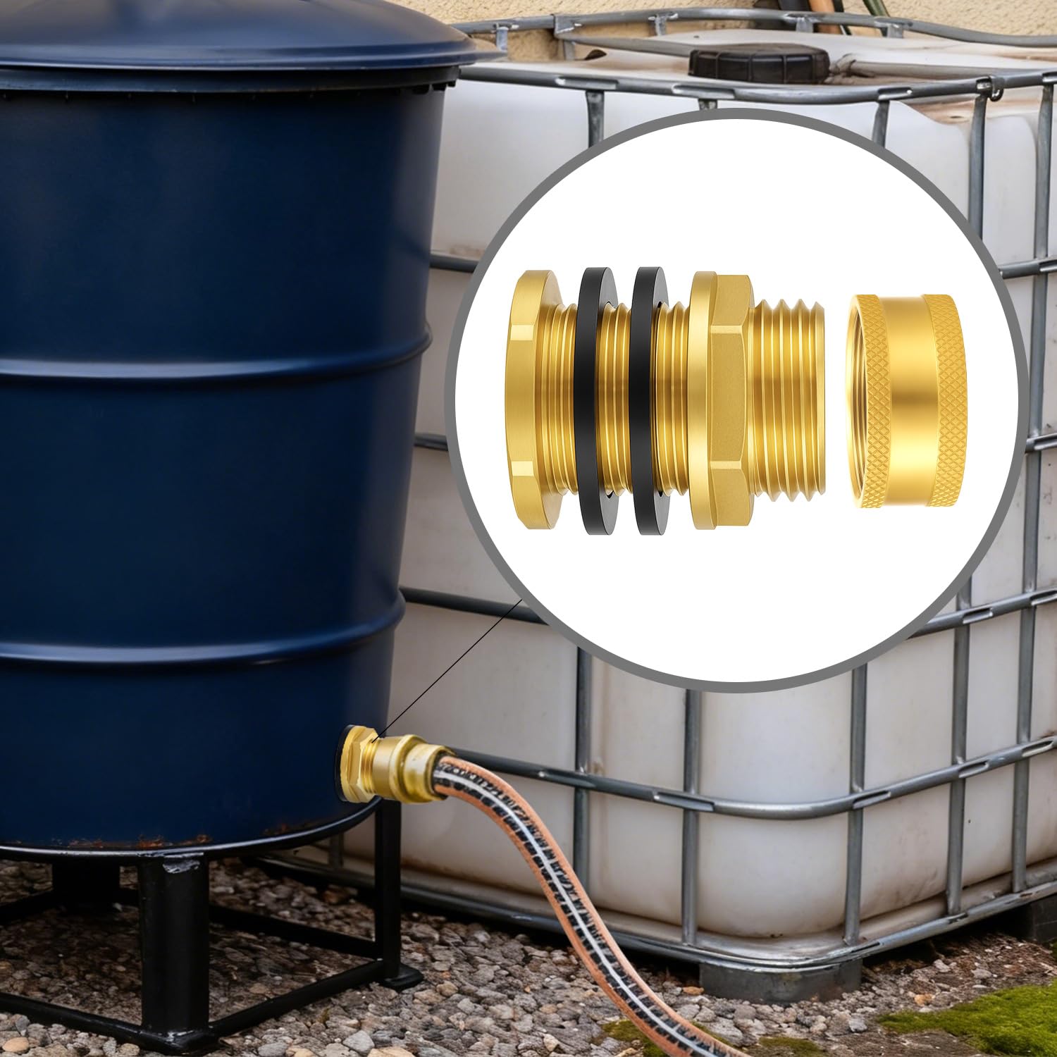 Wantmatch two-pack water tank connector ready for quick setup.