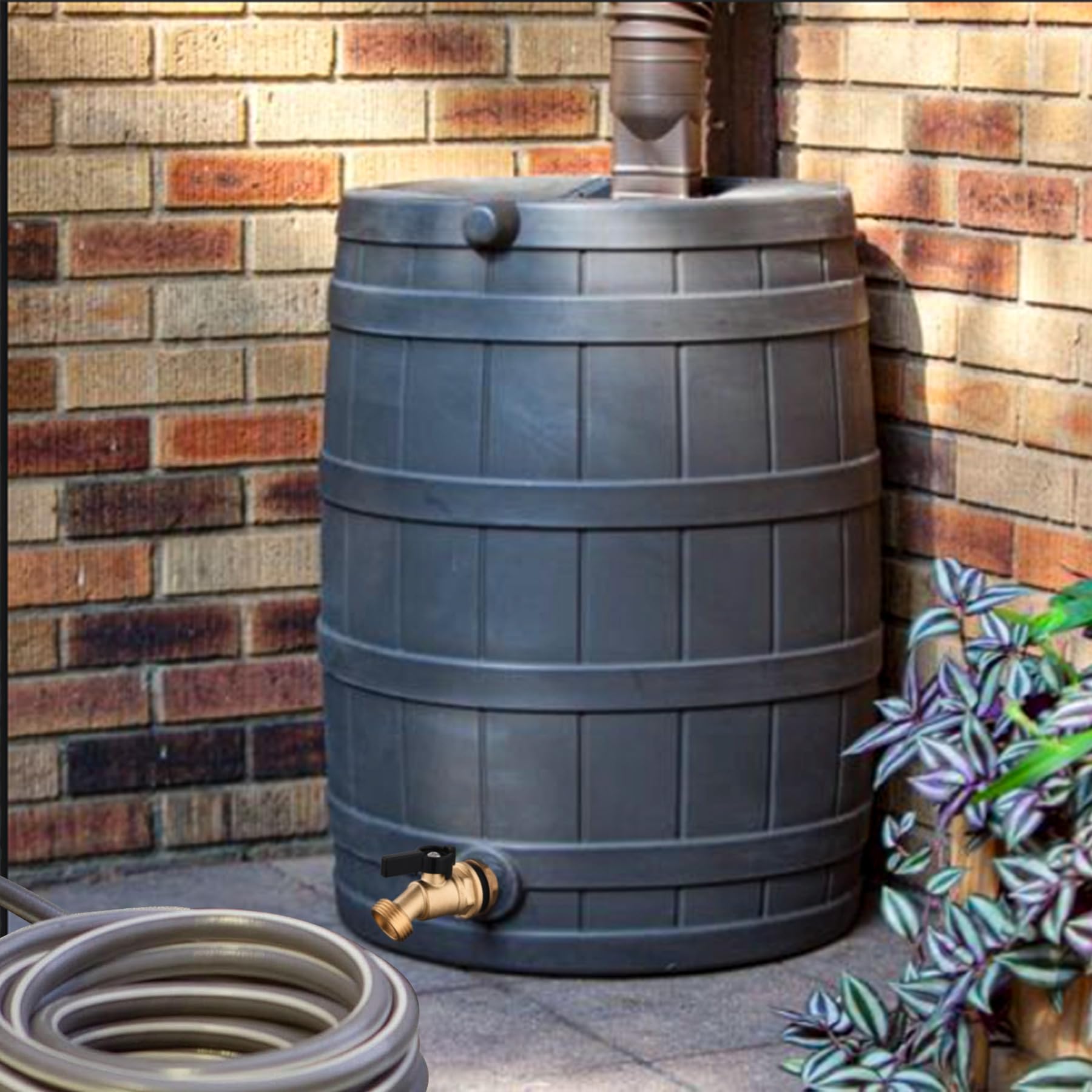 Wantmatch brass body withstands outdoor weather for long-term use.