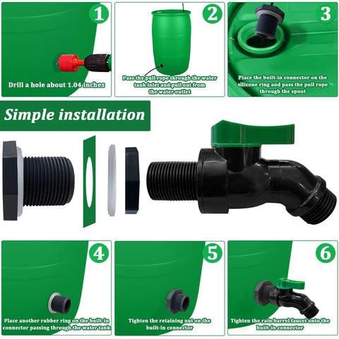 Wantmatch universal barrel fit for open lid containers