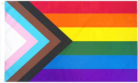 WANWEIDO Progress Pride flag in full view for visible support at events and homes.