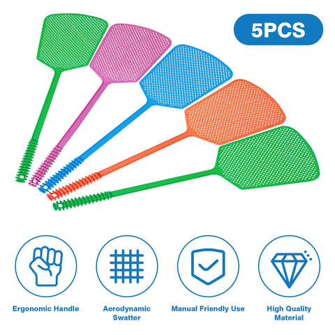 Wapodeai durable plastic fly swatter for reliable, battery-free use.