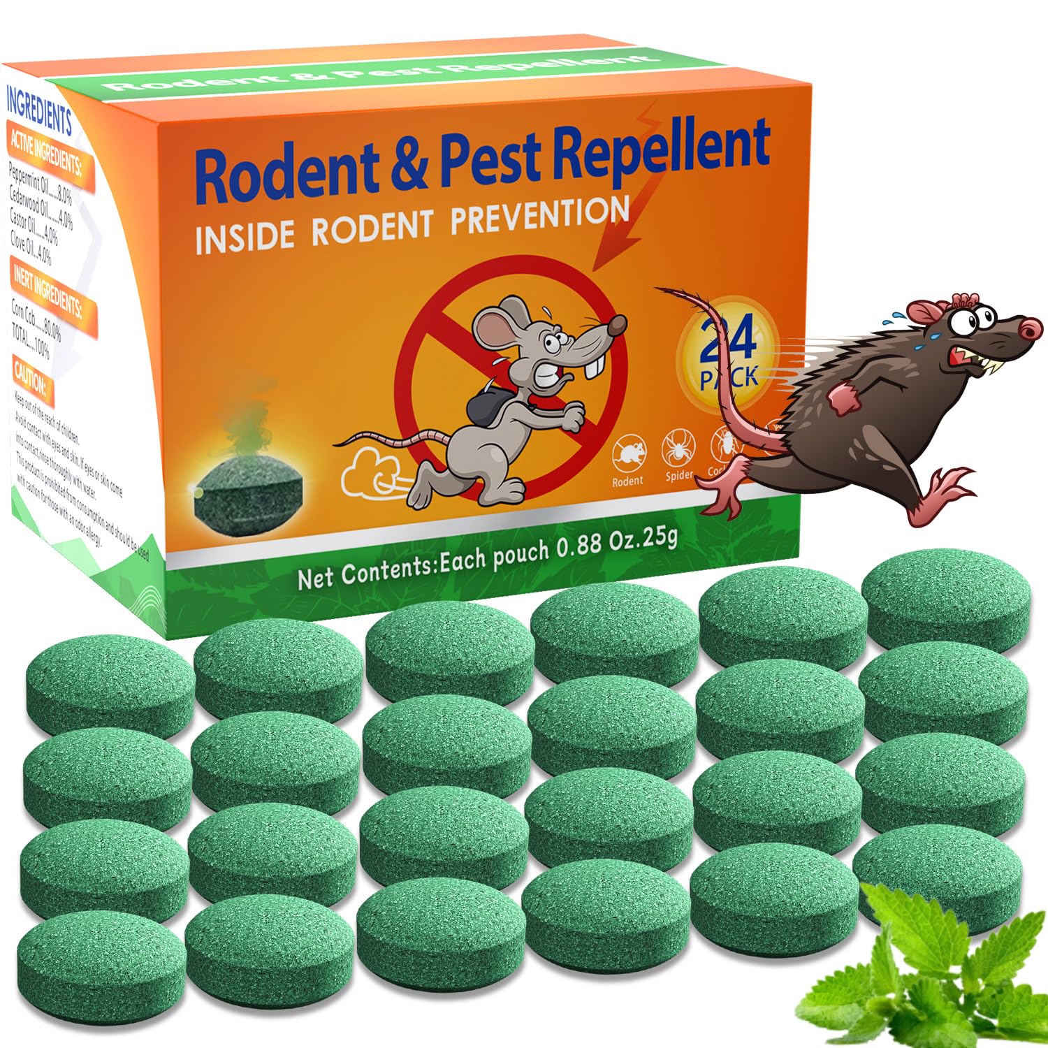 Wardash peppermint rodent repellent pouch in the garage deters mice effectively