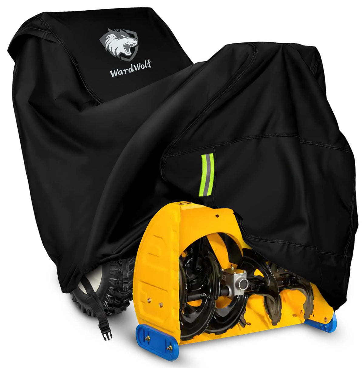 WardWolf snow blower cover overview showing universal fit for most models