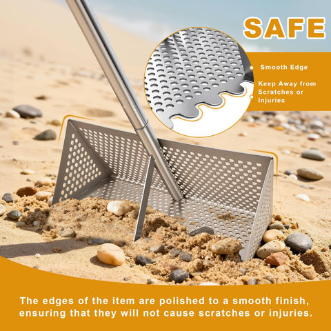 WARELOOR Sea Flea Rake non-slip grip helps steady handling