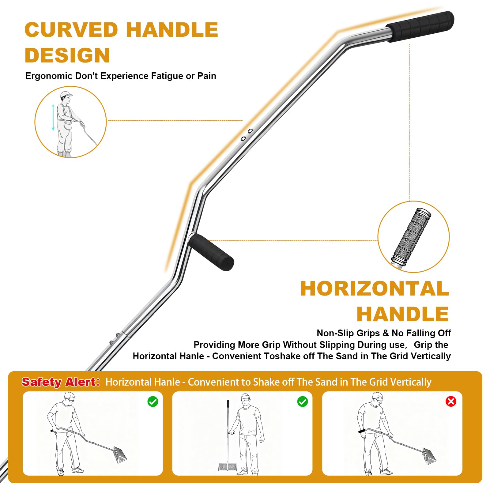 WARELOOR Sea Flea Rake crafted in premium 304 stainless steel for durability