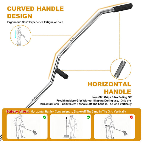 WARELOOR Sea Flea Rake crafted in premium 304 stainless steel for durability