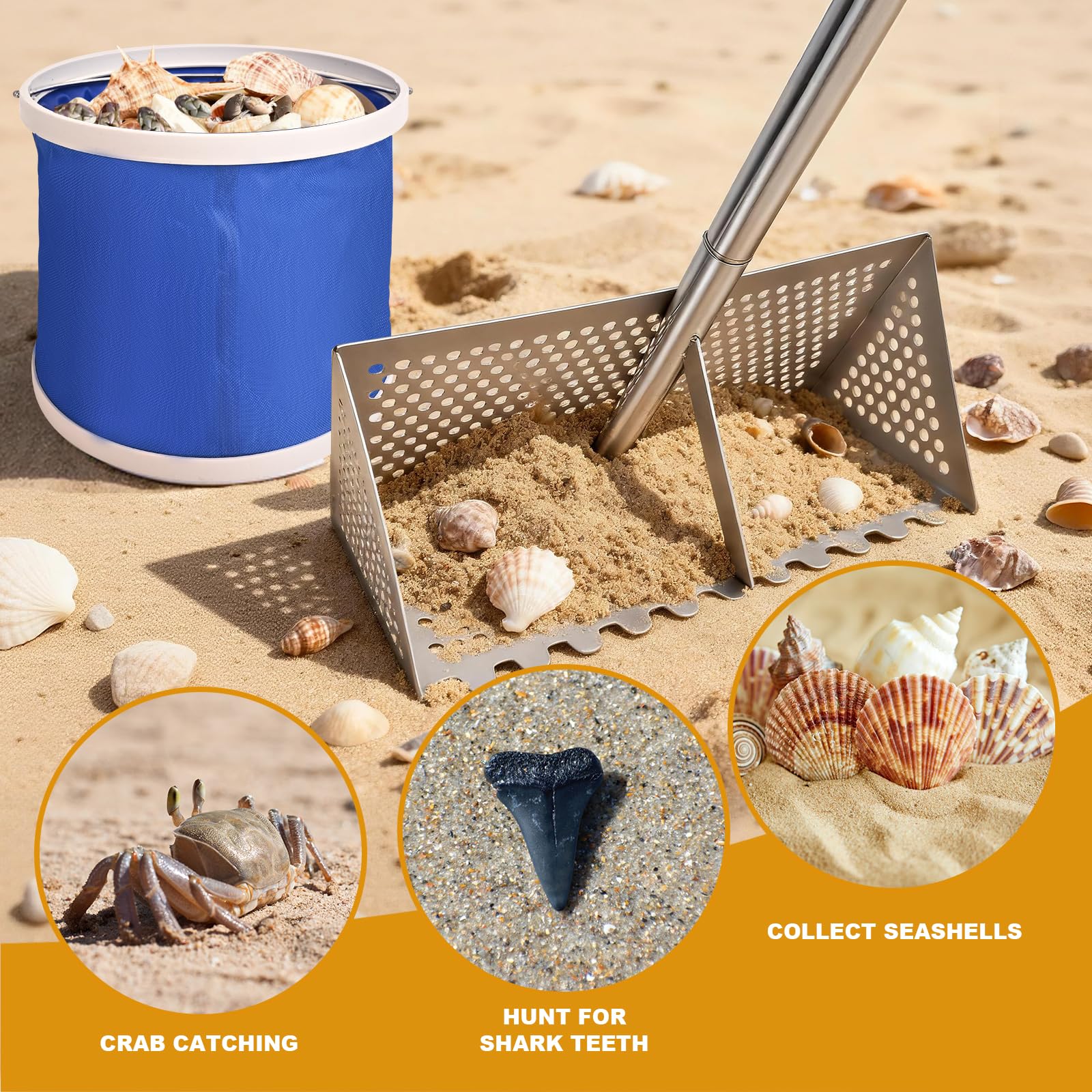 WARELOOR Sea Flea Rake salt spray tested for durable beach use