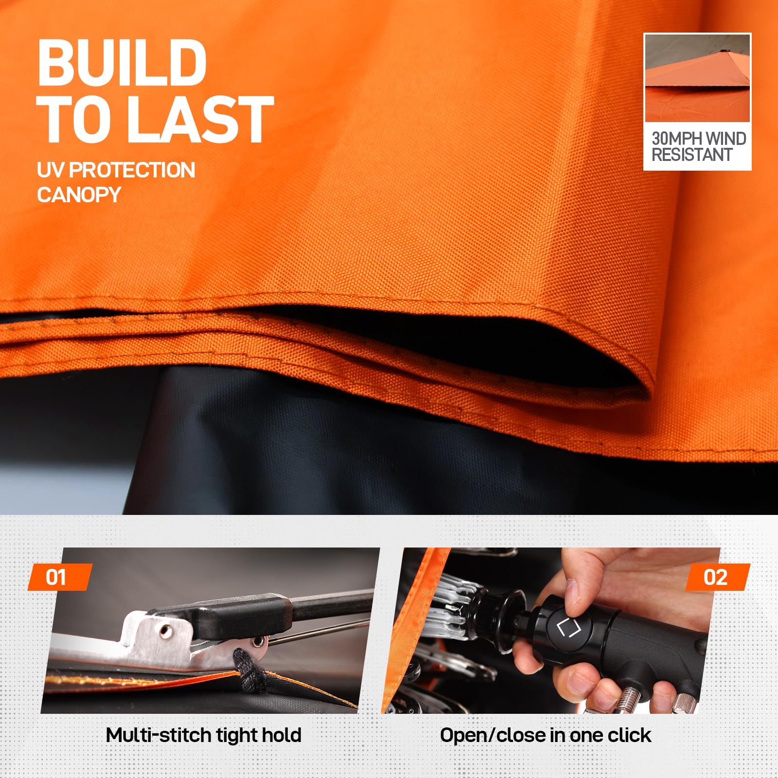 Included storage bag enables easy transport and quick setup