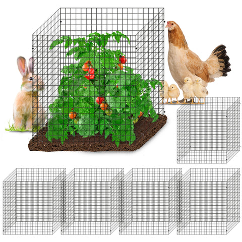 Warmfarm 24-pcs plant protector panels shown for quick garden protection from pests.