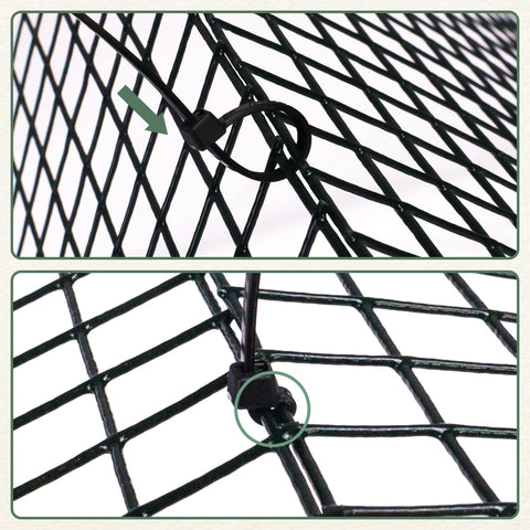 Warmfarm metal wire cage highlights durable, corrosion-resistant protection with ample airflow.