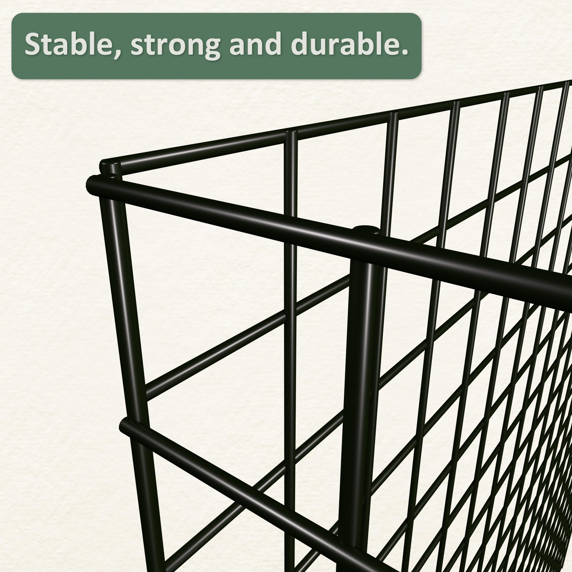Warmfarm lightweight, durable cages fold flat for easy storage.