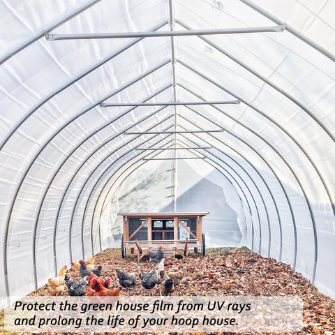 Warmfarm polyethylene greenhouse film resists weather, shielding crops.