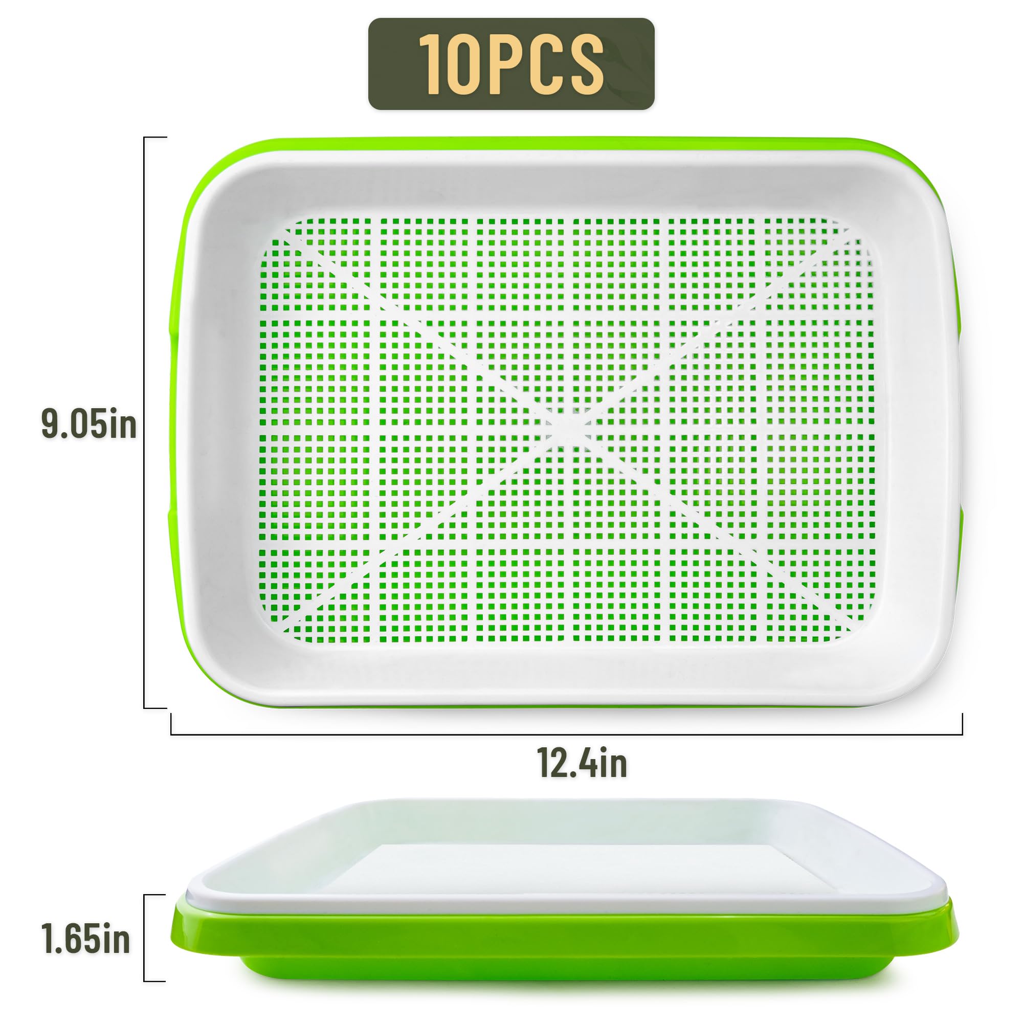 Warmfarm seed sprouter tray showing ventilation design for healthy sprouts