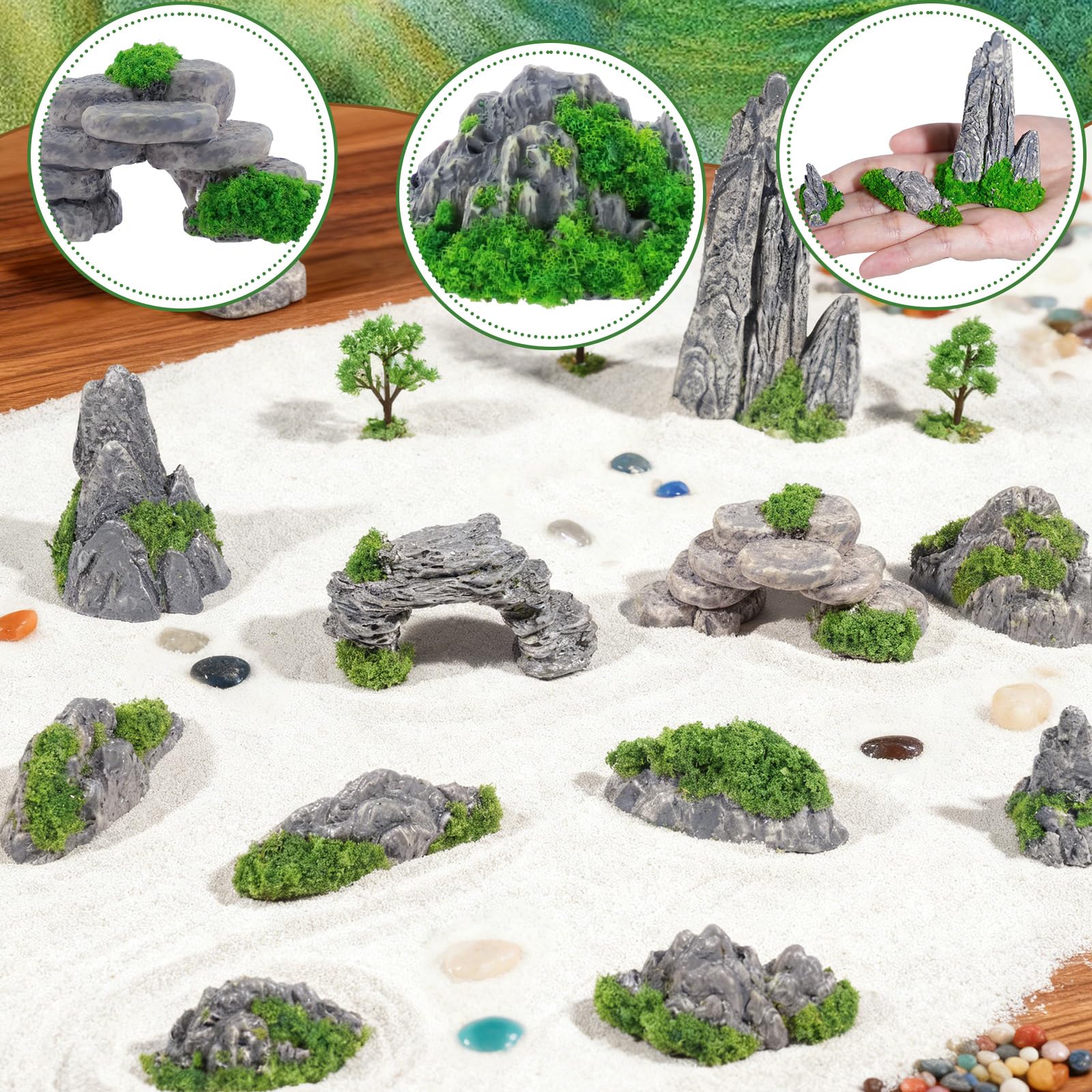 Warmtree diorama rock accents bring durable detail to scenes