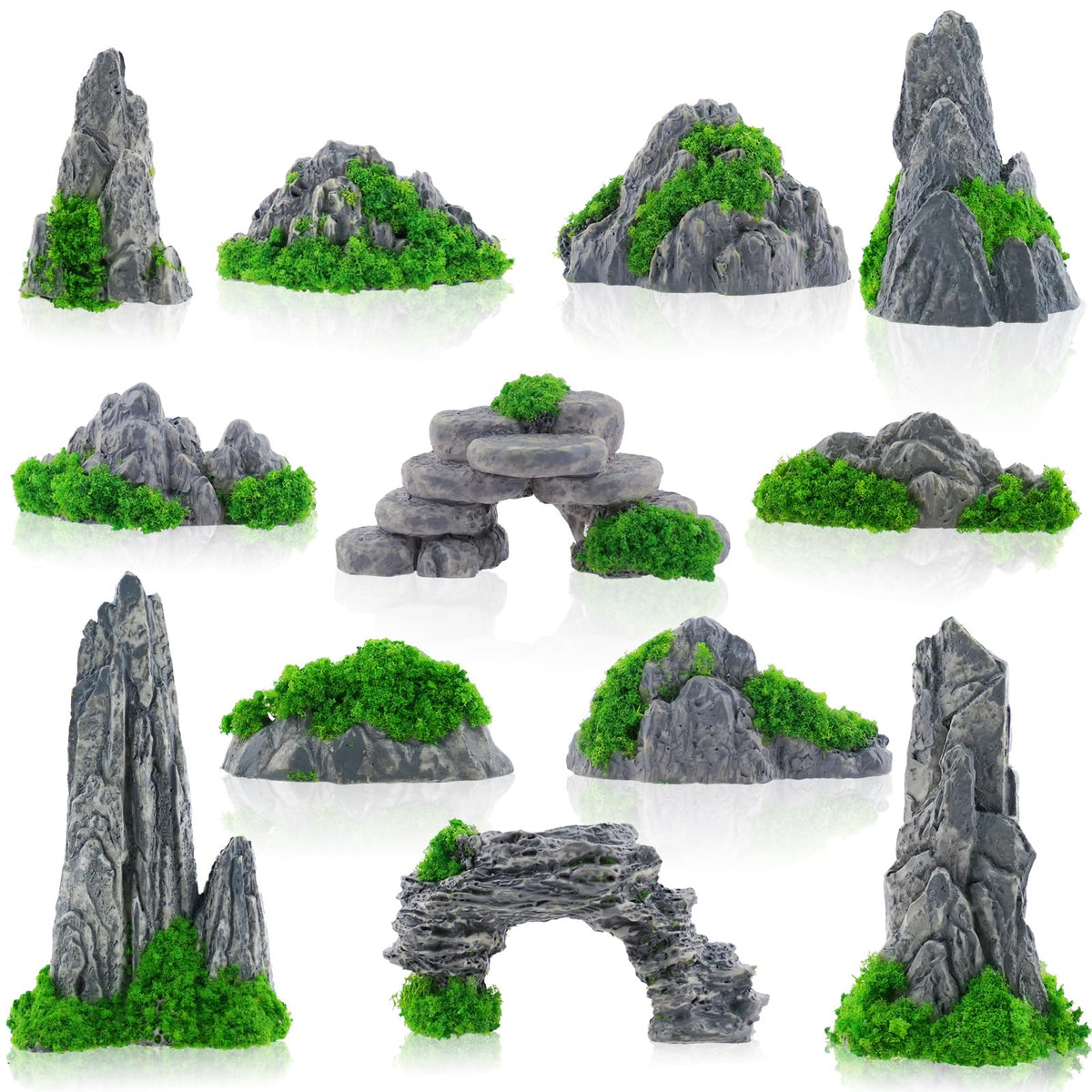 Warmtree fake rocks for diorama set enhance miniature scenes and storytelling