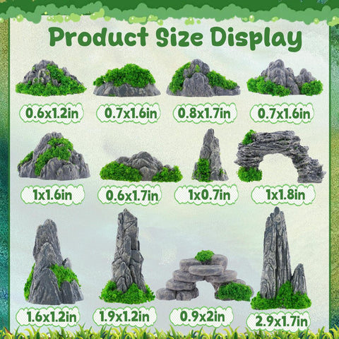 Warmtree miniature rocks for diorama collection add natural texture