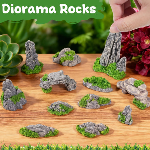 Warmtree model train diorama rocks support creative landscape backdrops