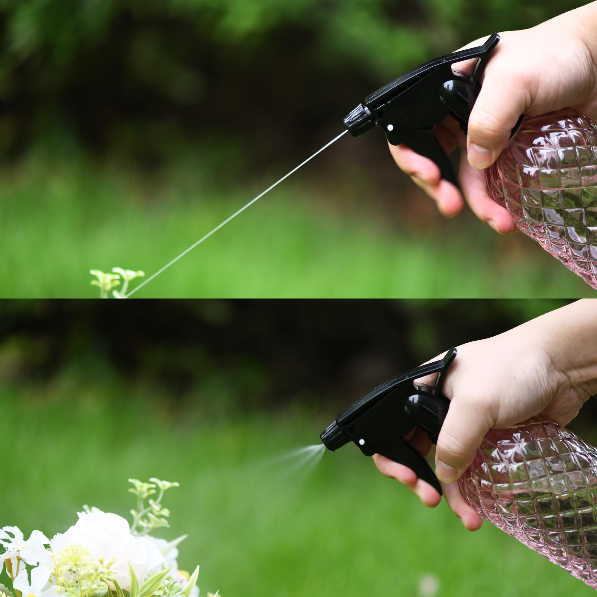 Wartter ergonomic handle provides comfortable grip during spraying.