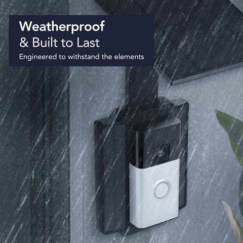 Wasserstein backplate with Wyze Pro doorbell for a precise fit.