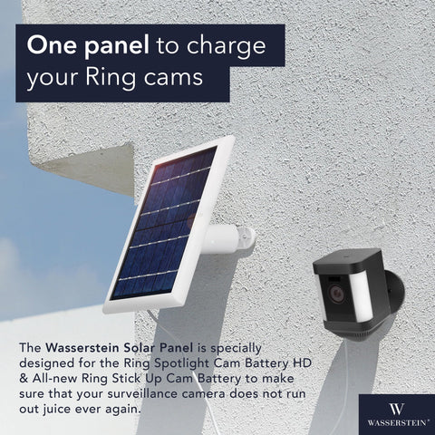 Wasserstein solar panel with 360-degree mount for flexible sun exposure