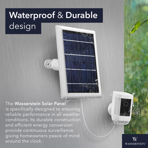 Wasserstein solar panel 13.1 ft cable reaches distant sunlit spots