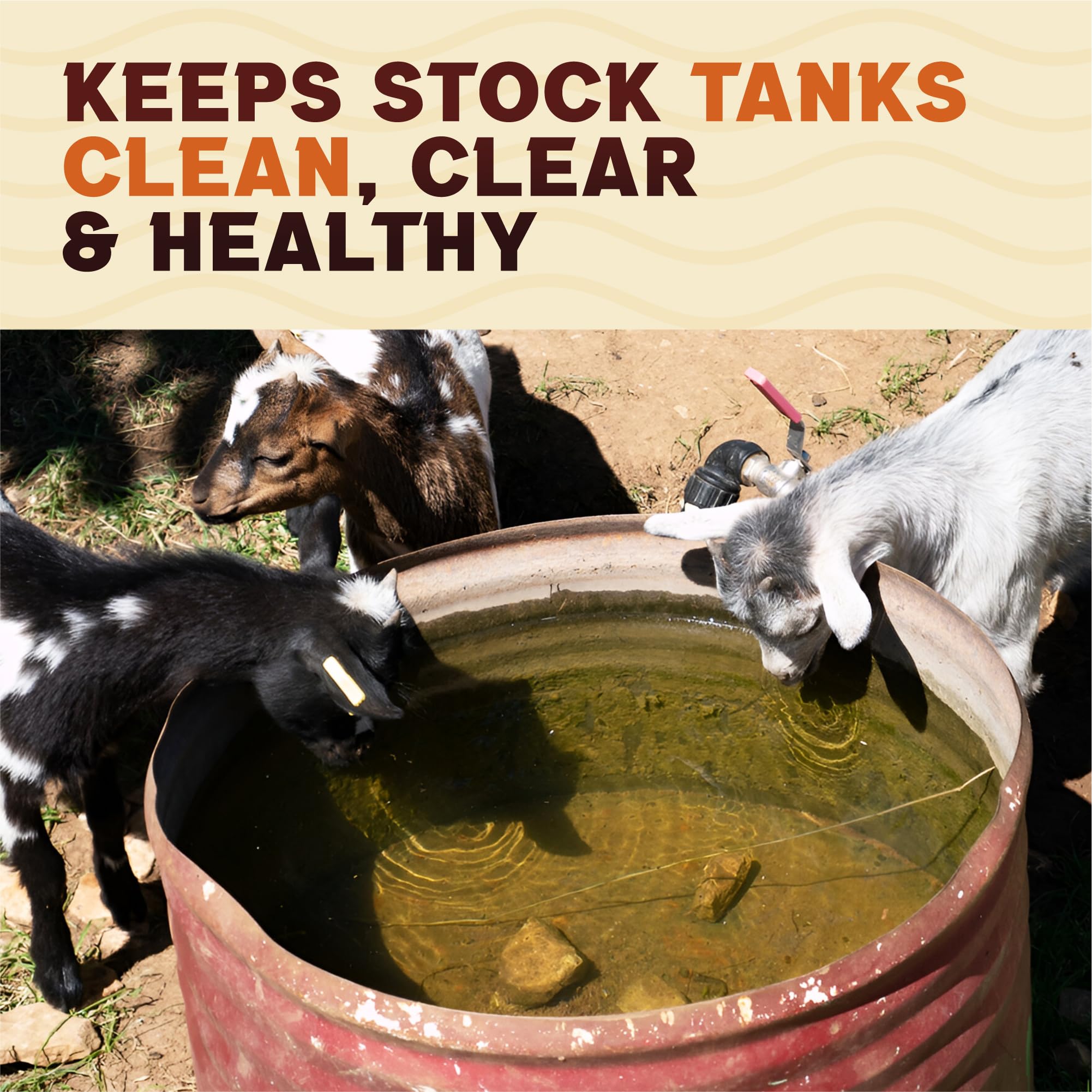 Waste Tank Formula Stock Tank Clarifier ideal for farms with chickens and goats