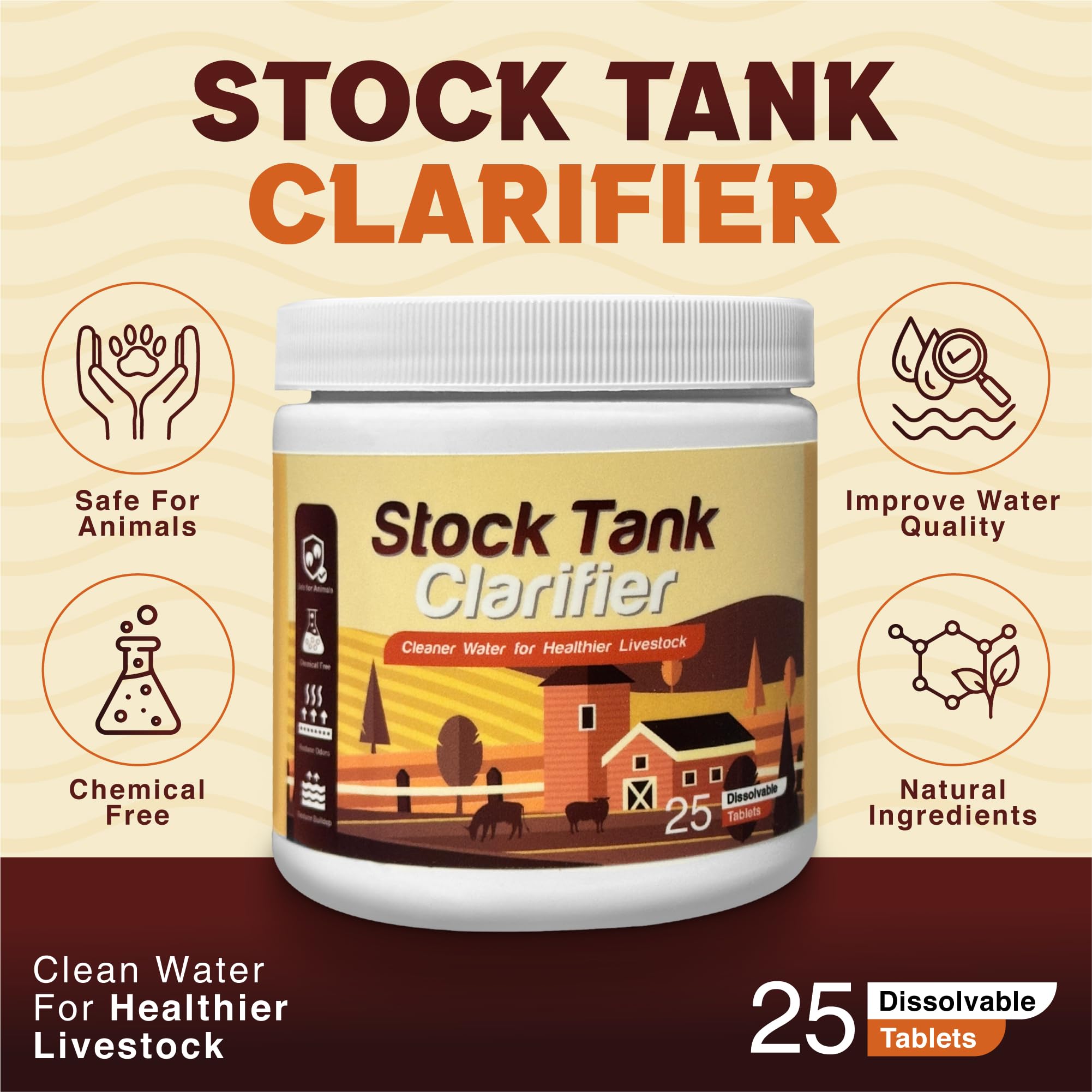 Waste Tank Formula Stock Tank Clarifier jar offers a long-lasting supply