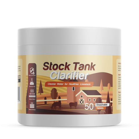 Waste Tank Formula Stock Tank Clarifier tablet dissolving to reduce buildup
