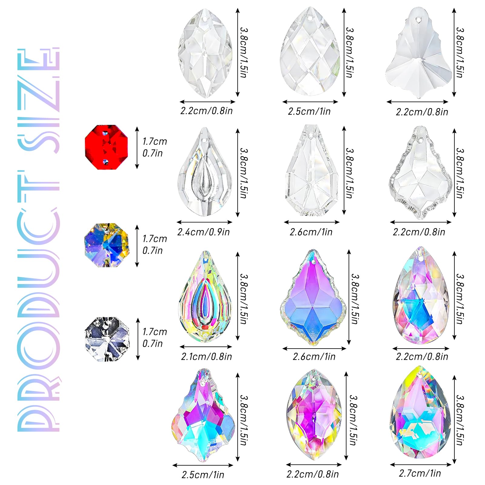 WASTROYAL AB-color prisms beads for colorful sparkle on sunny days