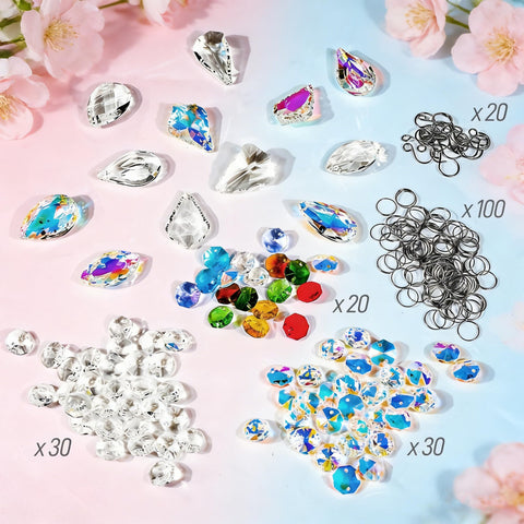 WASTROYAL clear octagonal beads for versatile sun catcher designs