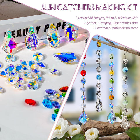 WASTROYAL crystal prisms and shapes for creative sun catcher projects