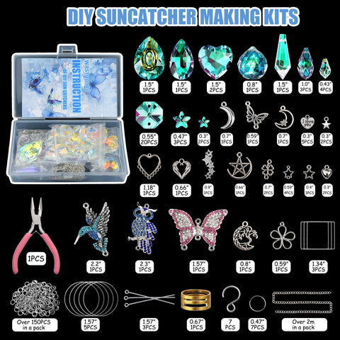 WASTROYAL diamond hummingbird suncatcher catching sunlight with prismatic colors.