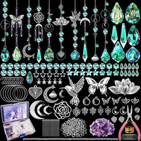 WASTROYAL hummingbird suncatcher kit showcases crystal sparkle for sunny window displays.