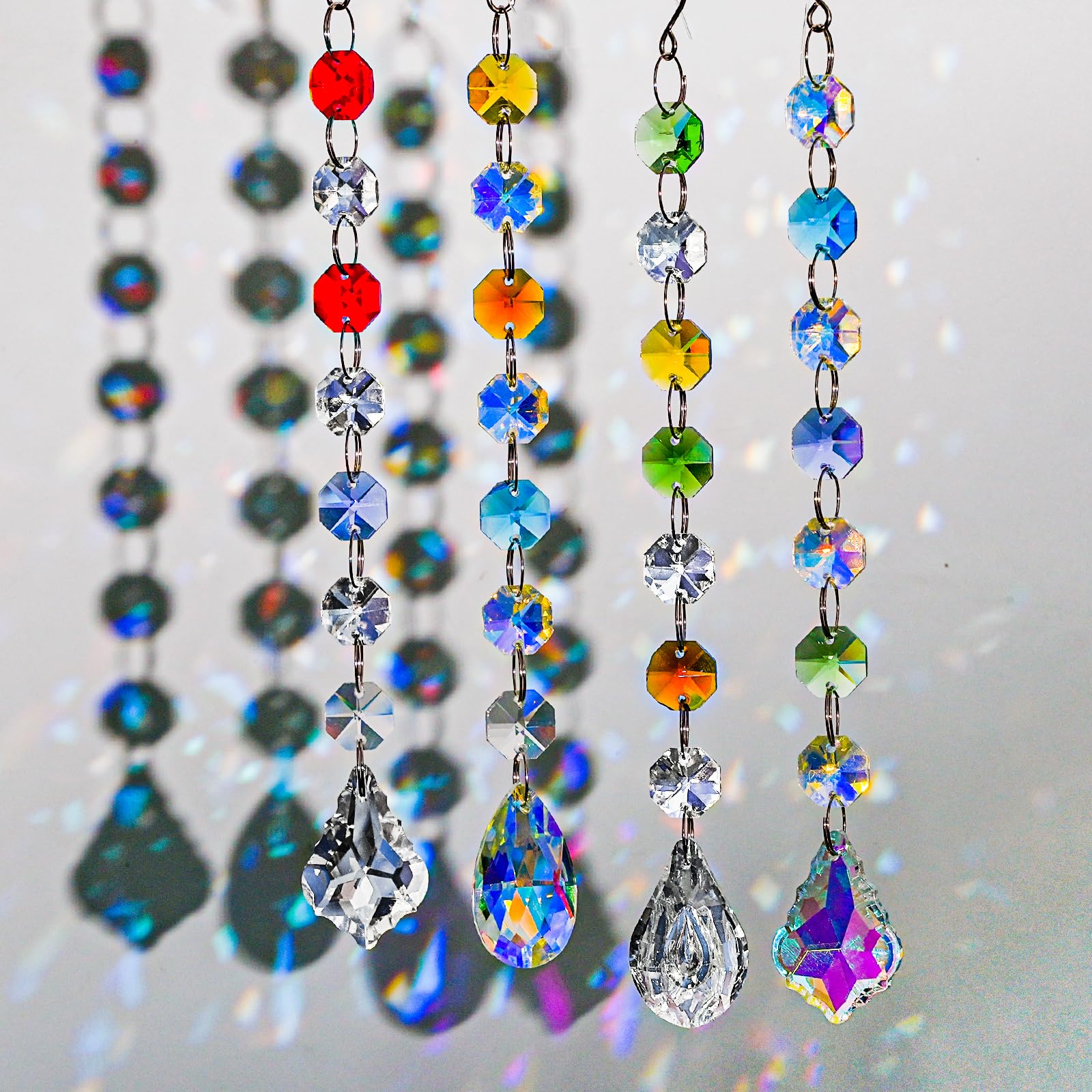 WASTROYAL silver rings and small hooks for easy hanging